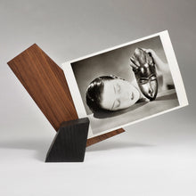 Load image into Gallery viewer, Pivot Frame by Modernist Wood holding displaying museum postcard